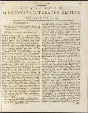 Num. 12. Den 14. Januar 1804