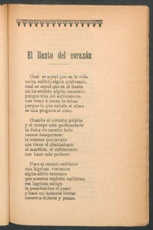 El llanto del corazón