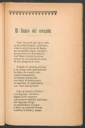 El llanto del corazón