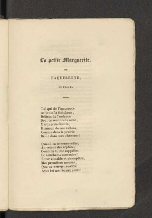 La petite Marguerite.