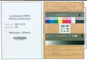 Entnazifizierung Wilhelm Beckmann , geb. 15.02.1884 (Schaltwaerter)