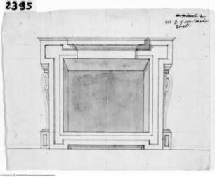 Rom, Palazzo Aldobrandino (della Provincia) a Piazza Santi Apostoli, Grundriss des Erdgeschosses, Detail des Mezzanins