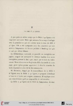 II La Bible à 36 lignes