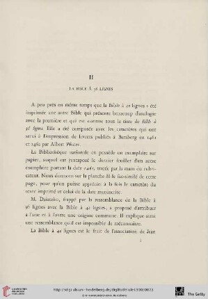II La Bible à 36 lignes