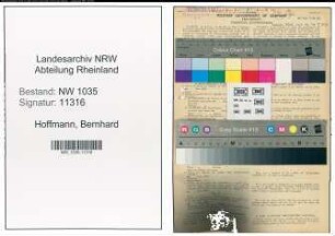 Entnazifizierung Bernhard Hoffmann , geb. 19.03.1920 (Steiger)