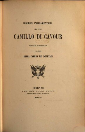 Discorsi parlamentari del Conte Camillo di Cavour : raccolti e pubblicati per ordine della camera dei deputati, 10