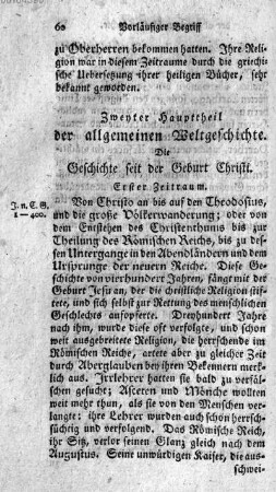 Zweyter Haupttheil der allgemeinen Weltgeschichte