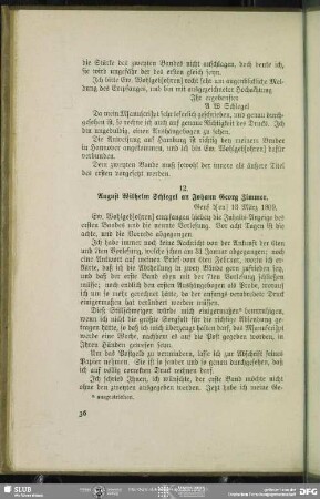 August Wilhelm von Schlegel an Johann Georg Zimmer, Genf, 13.03.1809