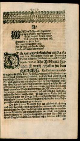Gott du Tröster aller Frommen/ [...]