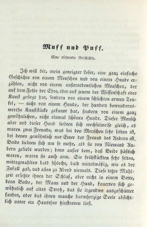Muff und Puff. Eine rührende Geschichte