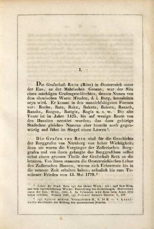 Genealogische Geschichte der Burggrafen von Nürnberg