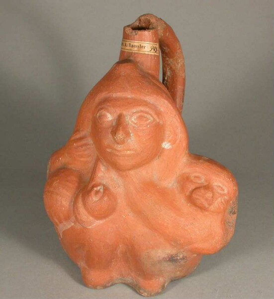 Anthropomorphic figure with two zoomorphic figures