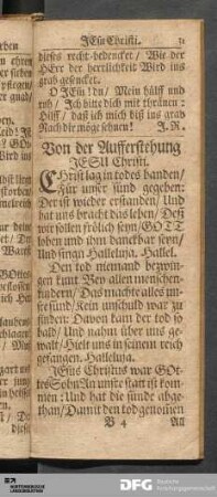 Von der Aufferstehung Jesu Christi