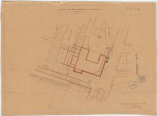 Bestelmeyer, German; München, Hofgartenstr. 3; Köglmühl - Areal, Wohn- und Geschäftshausneubau - Lageplan