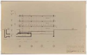 Physikalische Institute der Universität Köln: Kernphysik Querschnitt B-B, 1:100