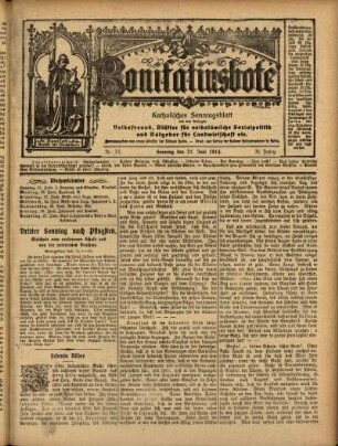 Ausgabe vom Sonntag, den 21. Juni 1914.