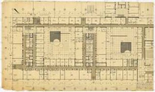 Chemische Institute der Universität Köln: Physikalische Chemie, Gärung, Grundriss Untergeschoss, 1:100