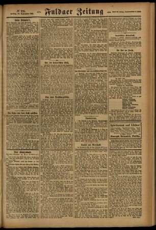 Zweite Ausgabe vom Freitag, den 30. September 1921.