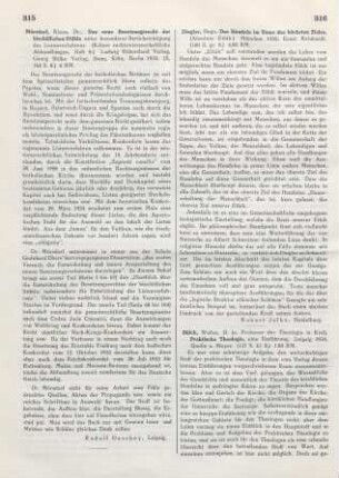 315 [Rezension] Mörsdorf, Klaus, Das neue Besetzungsrecht der bischöflichen Stühle unter besonderer Berücksichtigung des Listenverfahrens