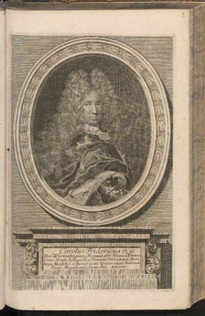 Carolus Fridericus D.G. Dux Würtembergensis ...