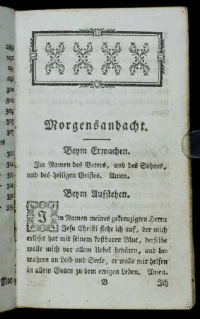Morgenandacht.
