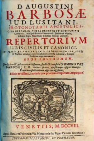 Repertorium Iuris civilis et canonici