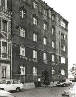 Dresden-Neustadt, Hallesche Straße 15/Hartigstraße/Weimarische Straße 20. Wohnhaus (um 1925)