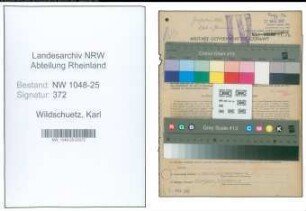 Entnazifizierung Karl Wildschuetz , geb. 28.10.1895 (Haendler)