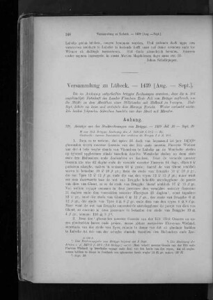 Versammlung zu Lübeck. - 1439 (Aug. - Sept.).