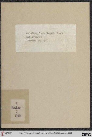 Radierungen von D. S. Mac Laughlan