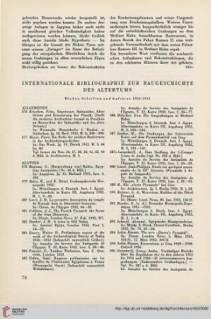Internationale Bibliographie zur Baugeschichte