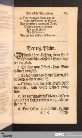 Der 118. Psalm.