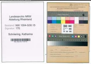 Entnazifizierung Katharina Schniering , geb. 30.03.1922 ()