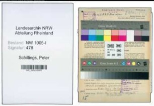 Entnazifizierung Peter Schillings , geb. 09.03.1904 (Lohnbuchhalter)