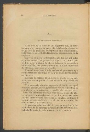 XII - En el palacio Devereux