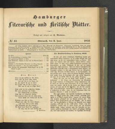 No. 44. 2. Juni 1852
