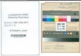 Entnazifizierung Josef Schaepers , geb. 17.09.1903 (Landwirt)