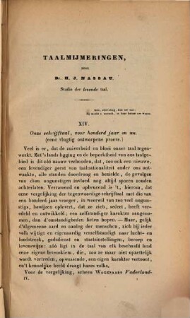 Magazijn van Nederlandsche taalkunde : tijdschrift ter praktische beoefening der Nederlandsche taal. 4. 1850