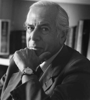 Jean Daniel (geb. 1920; französischer Journalist und Essayist). Paris, 1991