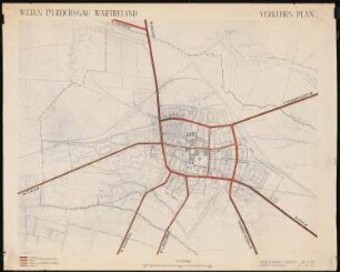 Generalbebauungsplan Welun: Verkehrslinienplan 1:5000