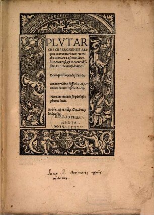 Commentarii aliquot ... de eo quod Docenda sit virtus