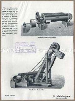 Betonmaschine mit Elevator