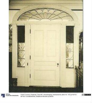 Peabody, "Oak Hill", Hauseingang, Innenansicht