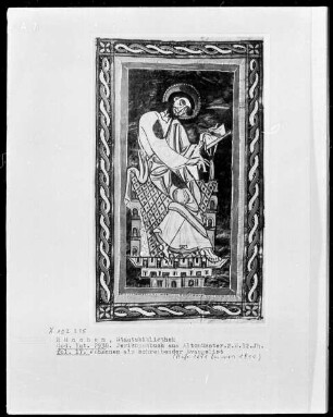 Perikopenbuch aus Kloster Altomünster — Evangelist Johannes, Folio 17recto