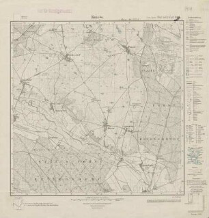 2851 (alte Nr.: 1404) Kunow, Meßtischblatt (4cm - Karte)