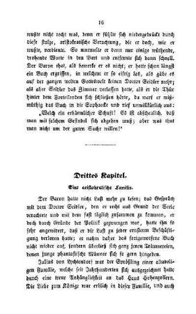 Drittes Kapitel. Eine aristokratische Familie