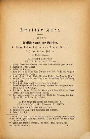 Deutsches Stilbuch, 2. Für die mittleren Klassen höherer Lehranstalten