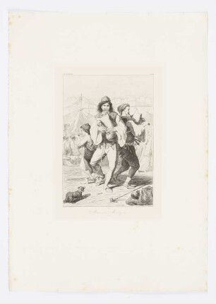 Musiciens Morlaques, Blatt 6 der Folge "Erinnerungen aus der österreichischen Monarchie, Dalmatien"