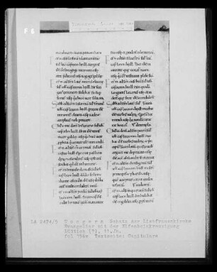 Textseite: Capitulare, Folio 156 V