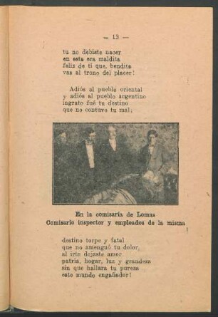 [Fotografía] En la comisaría de Lomas : Comisario inspector y empleados de la misma